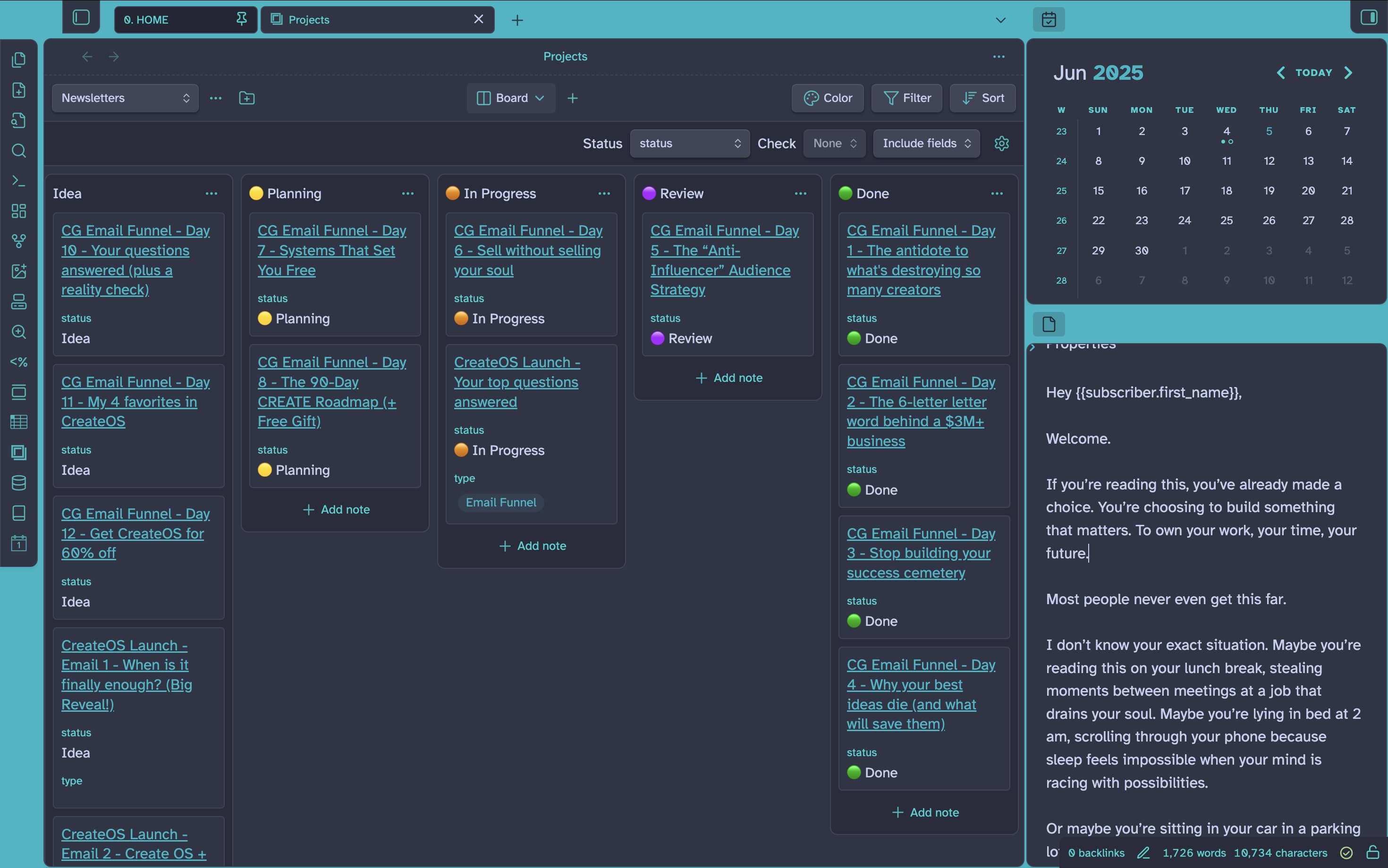 CreateOS Content Engine