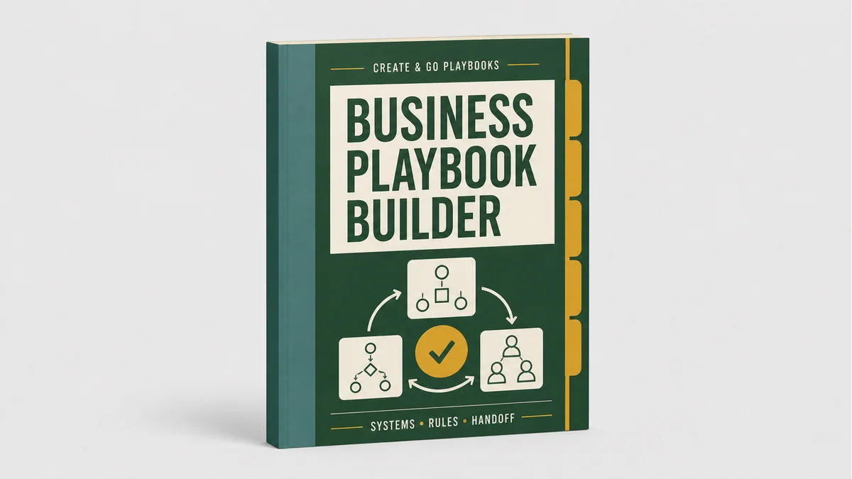 Business Playbook Builder product cover