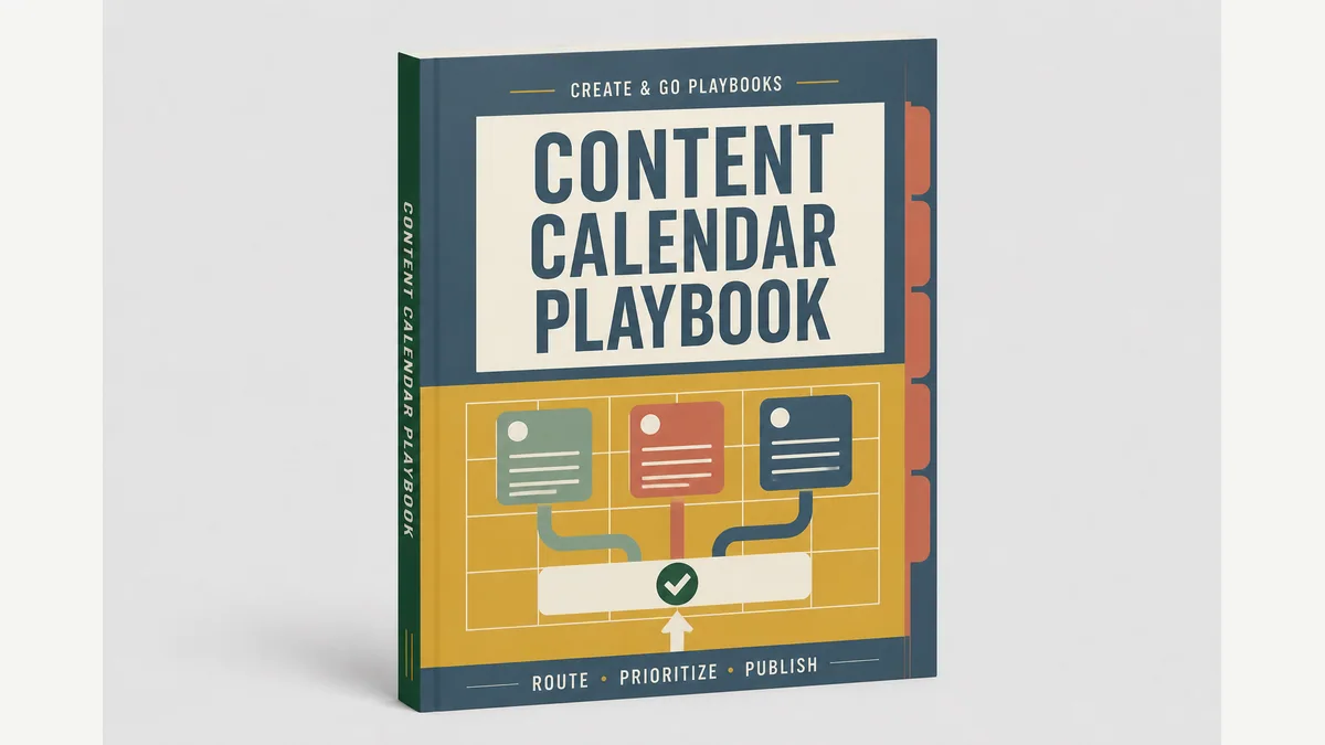 Content Calendar Playbook product cover