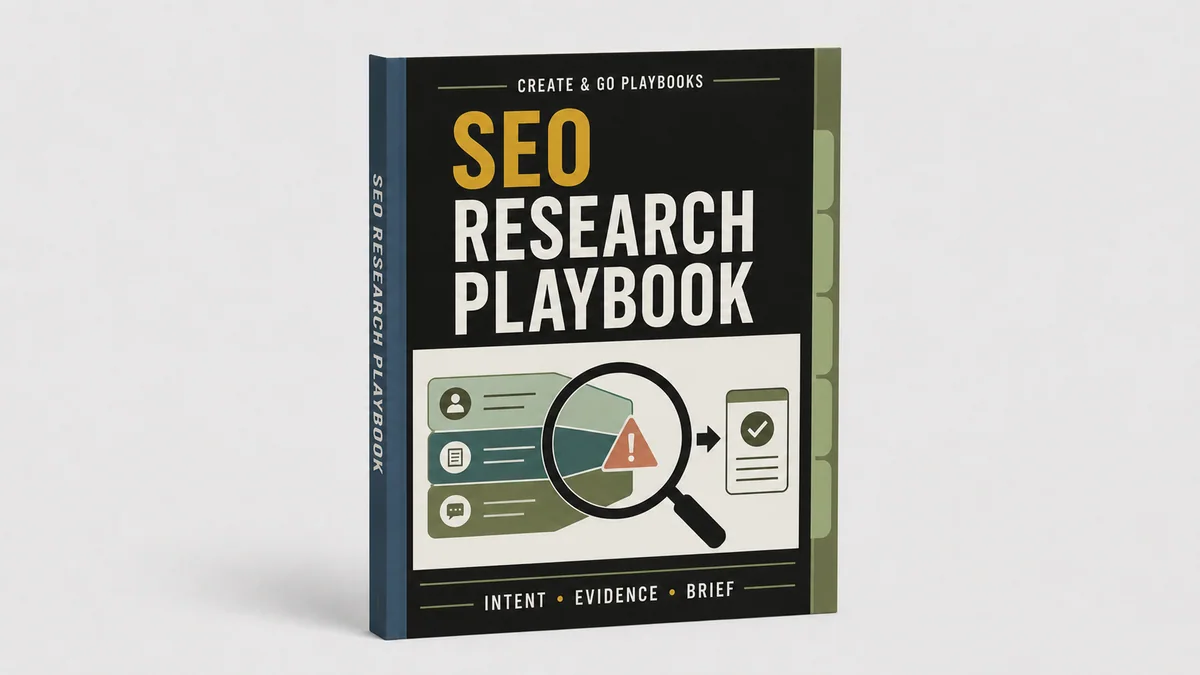 SEO Research Playbook product cover
