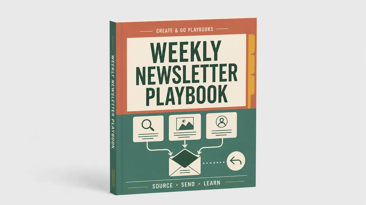 Weekly Newsletter Playbook product cover