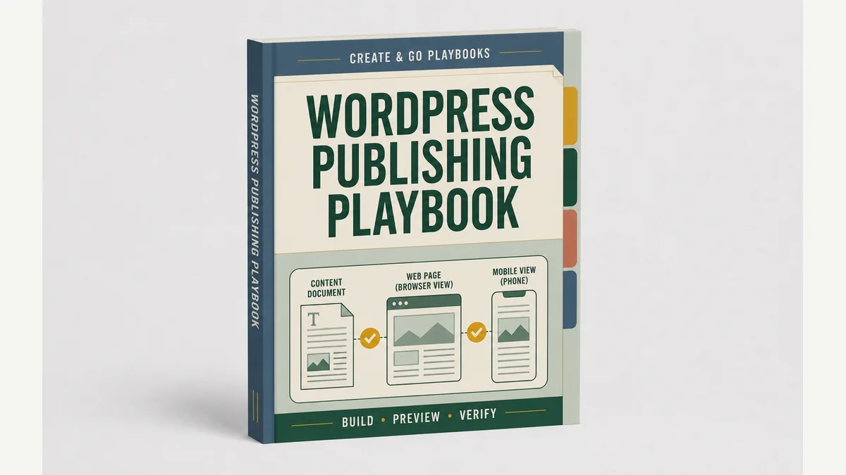 WordPress Publishing Playbook product cover