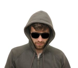 blogging mistakes shady guy in hoodie