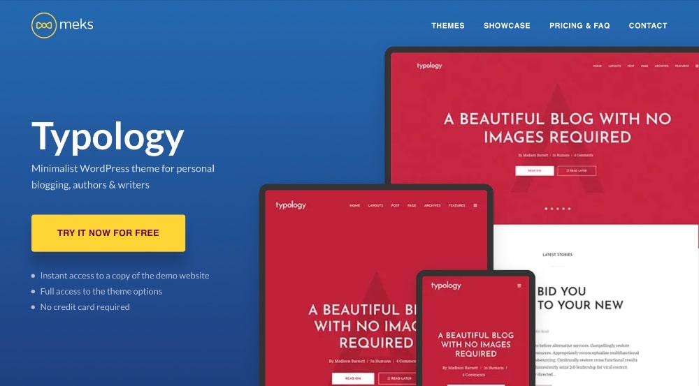 Typology Wordpress theme screenshot