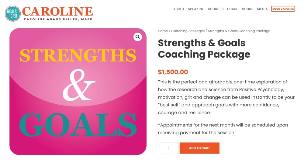 Coaching package example