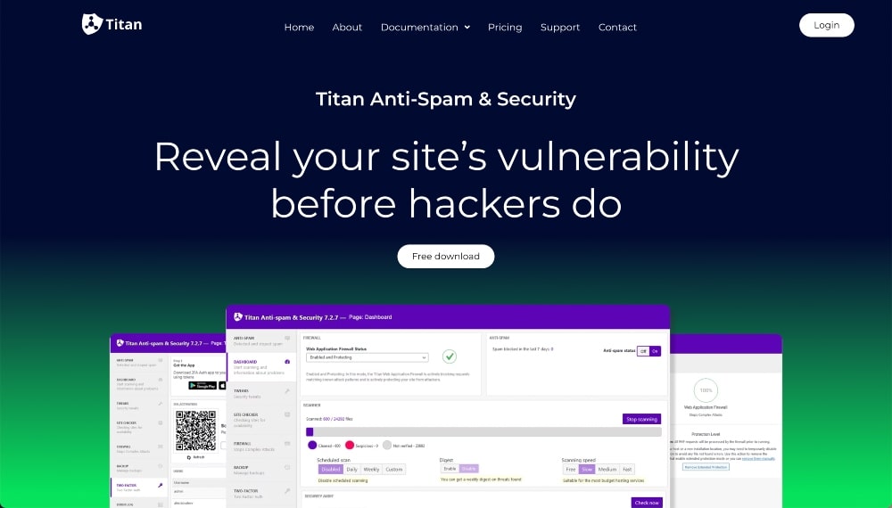 titan anti spam security plugin