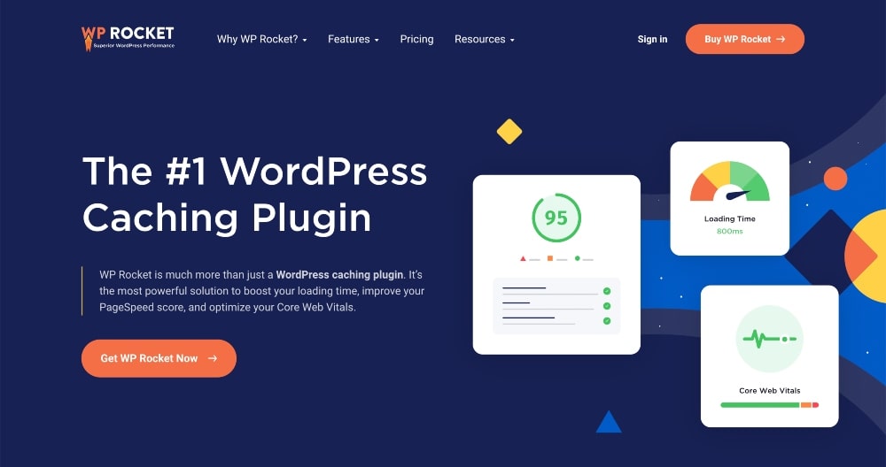 wp rocket WordPress plugin for optimization