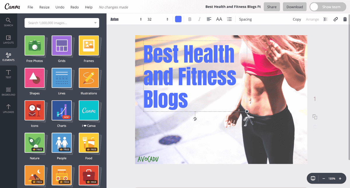 Canva image design is one of the best blogging tools