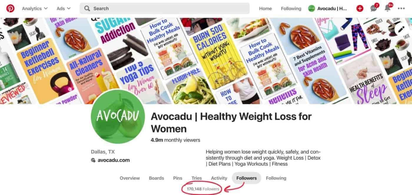 avocadu pinterest profile