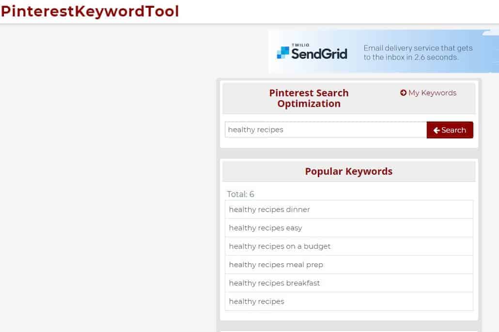 Pinterest keyword tool