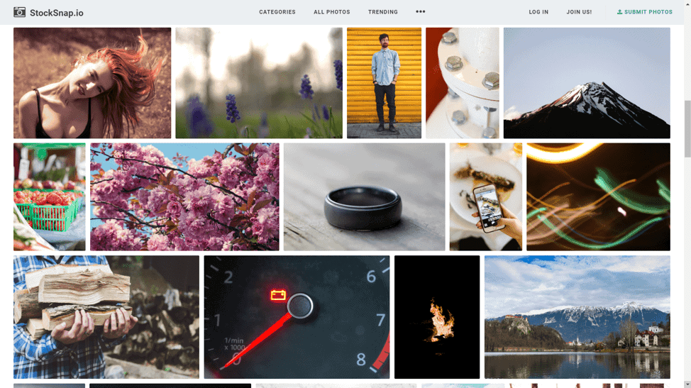 StockSnap collection of free stock photos