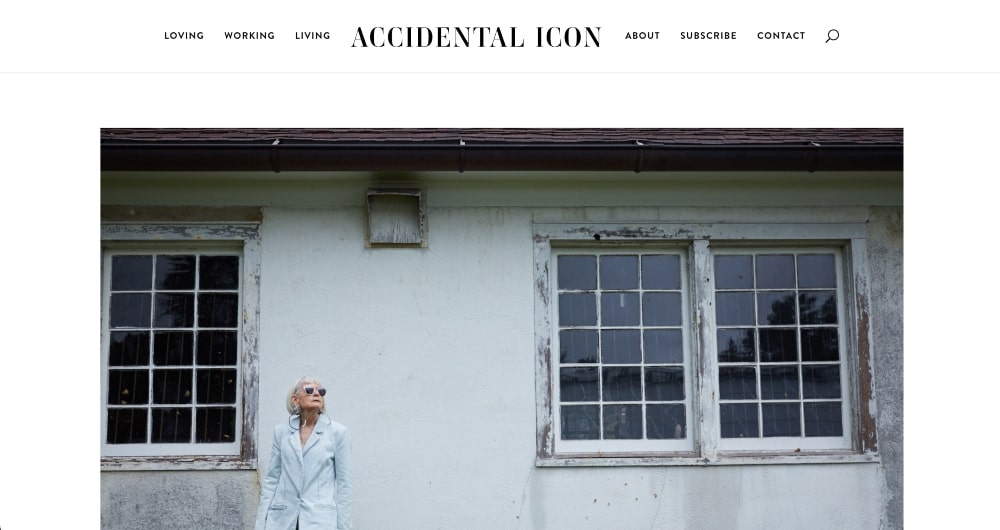 Accidental Icon fashion blog screenshot