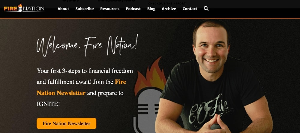 Entrepreneur on Fire website