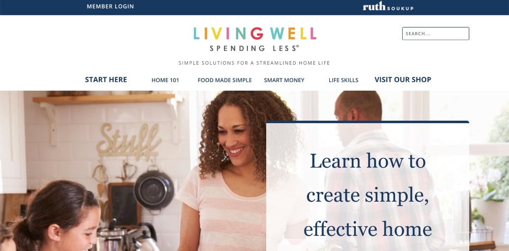 Living Well Spending Less website