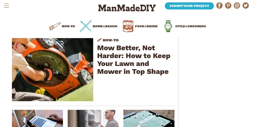 Man Made DIY website