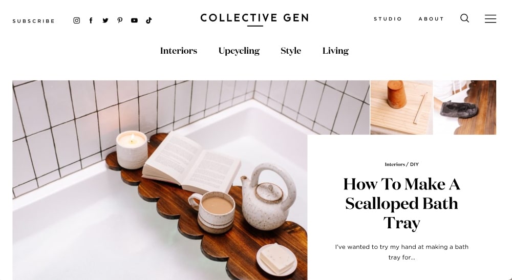 Collective Gen website homepage