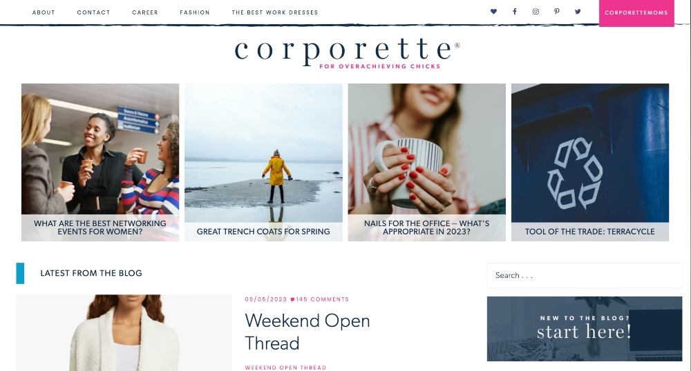 Corpette website screenshot