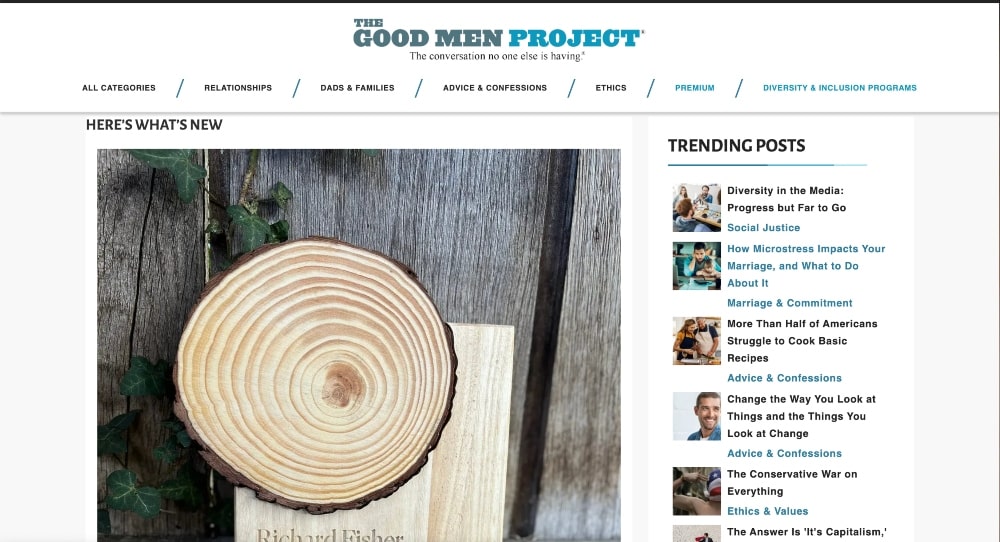 The Good Men Project website screenshot