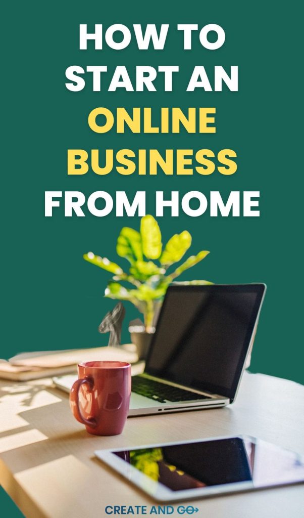 how to start an online business pin min