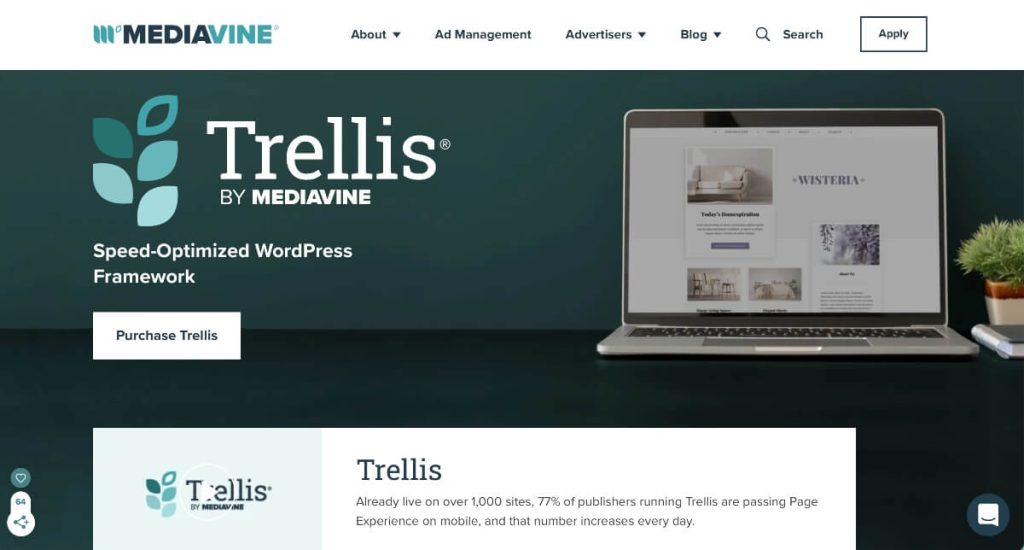 Mediavine WordPress theme screenshot
