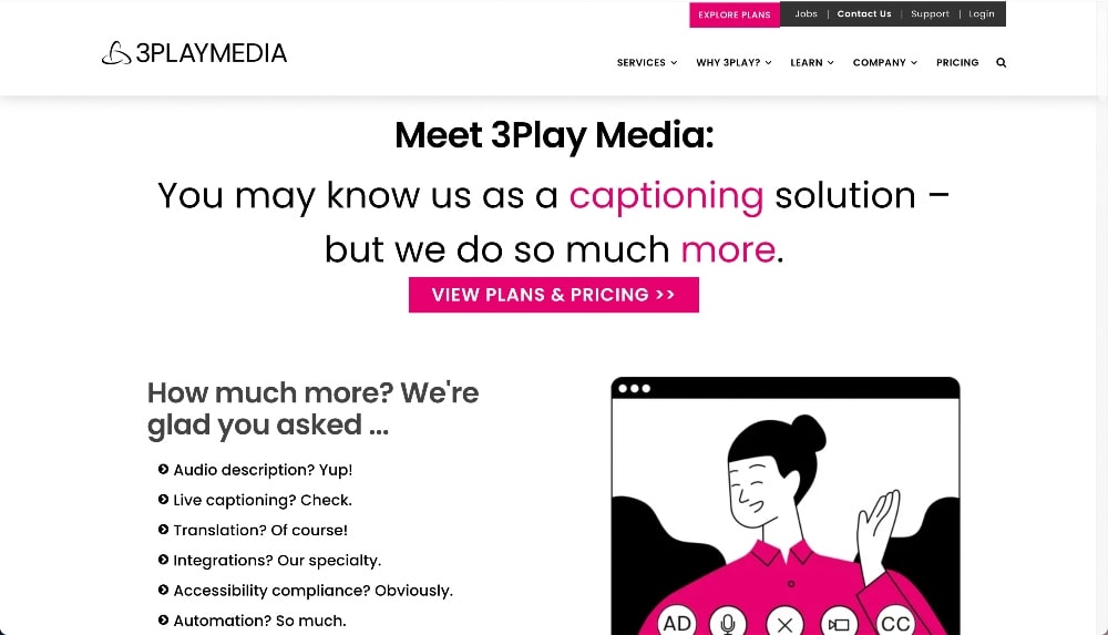 3playmedia transcribing and captioning services