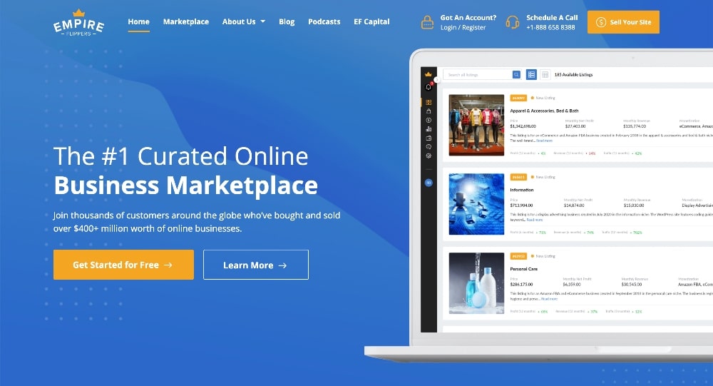 empire flippers website marketplace