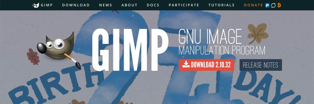 GIMP free photo editing software