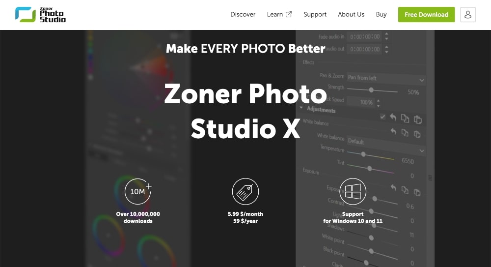 Zoner Photo Studio software