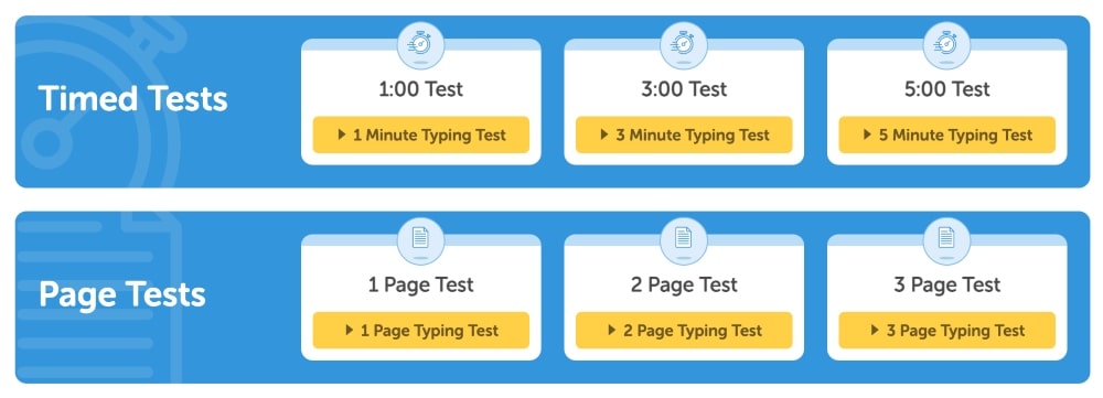 typing tests