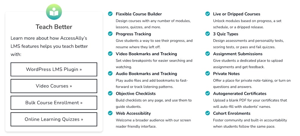 Access Ally features