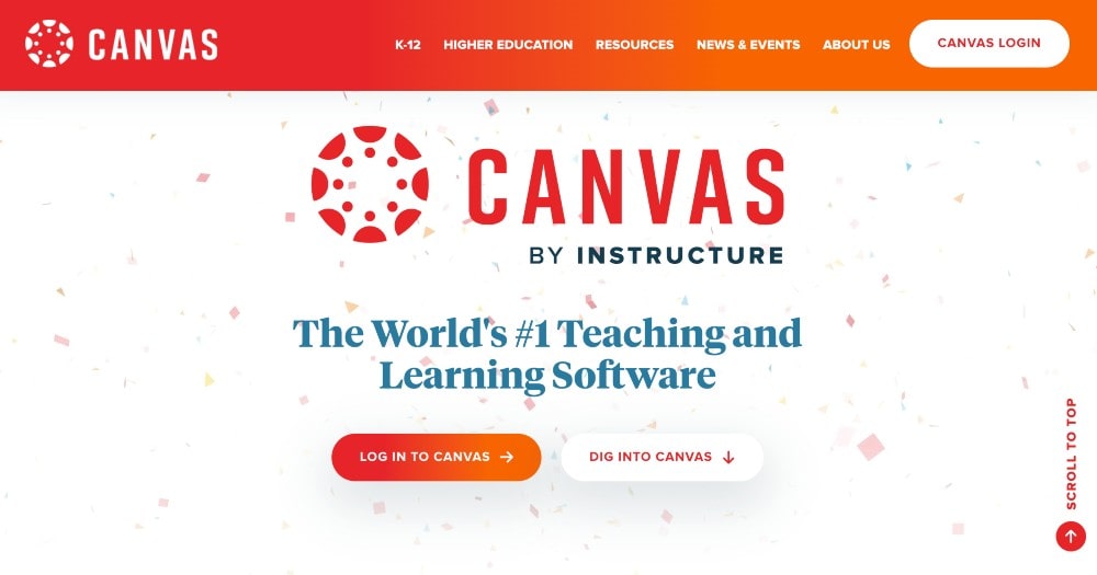 Canvas education platform