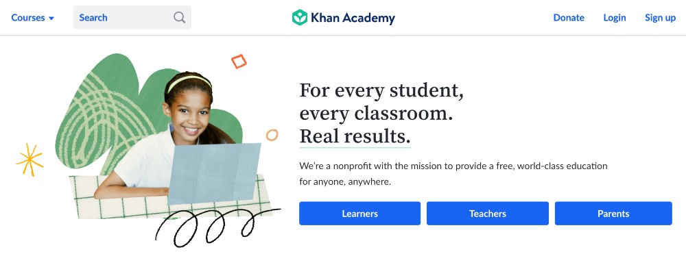 Khan Academy learning