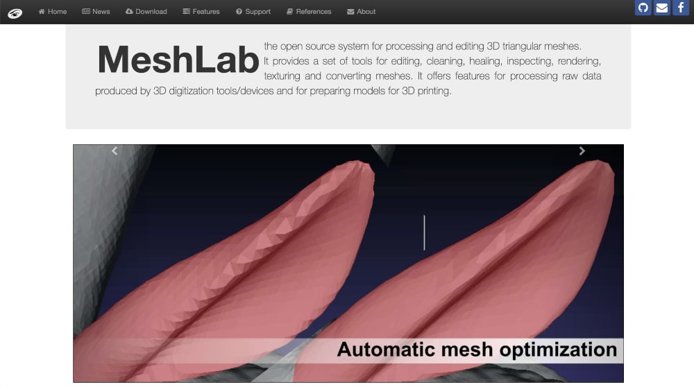 MeshLab website