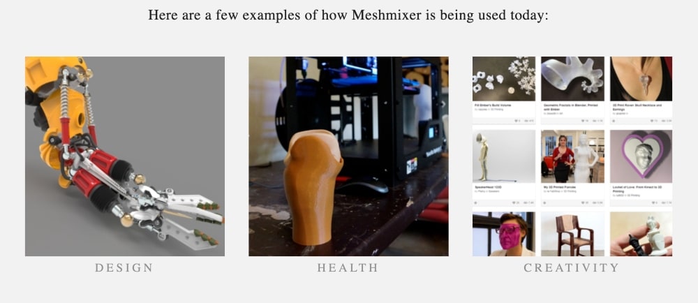 MeshMixer use cases