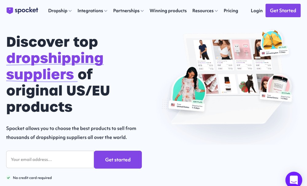 Spocket dropshipping products