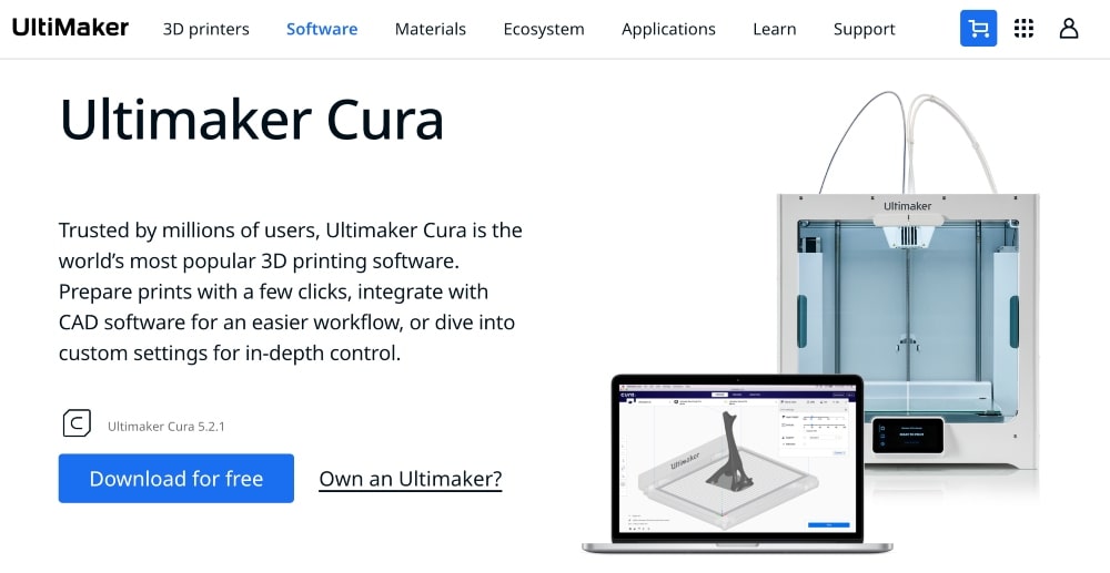 Ultimaker Cura website