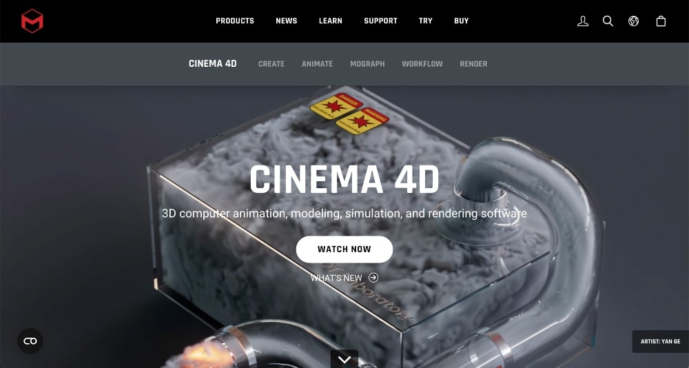 Cinema 4D website