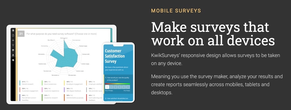 KwikSurveys features