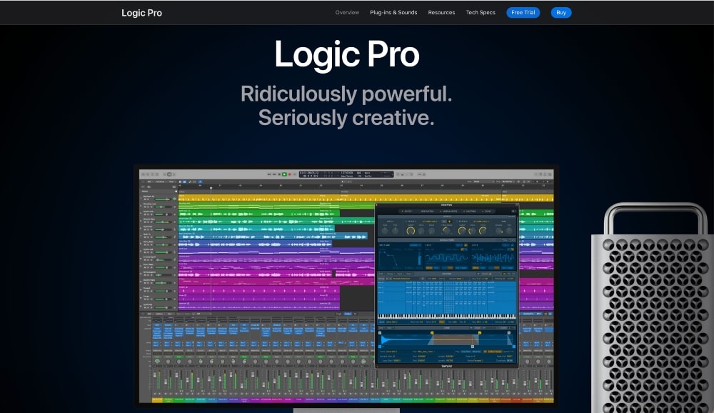 Logic Pro website