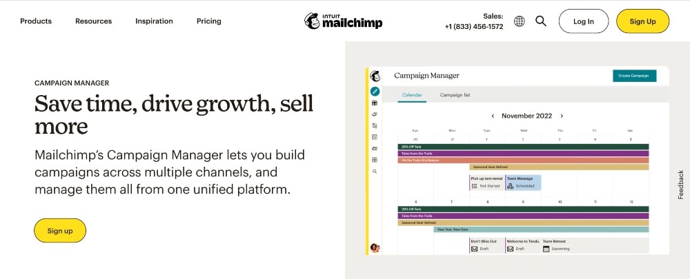 MailChimp features