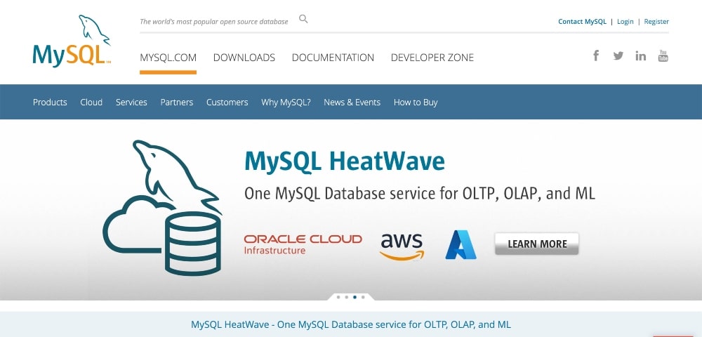 MySQL website