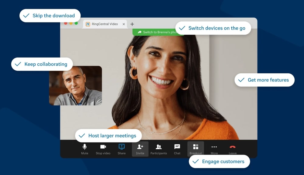 RingCentral Video features