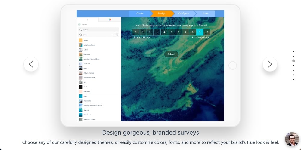 SurveyLegend features