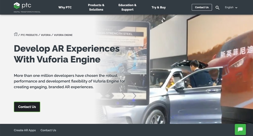 Vuforia Engine website