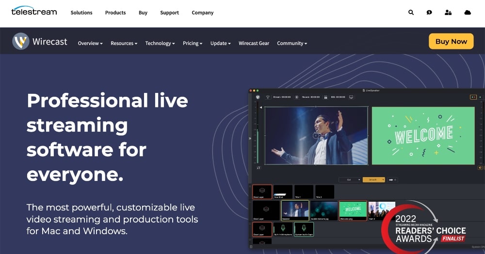 Wirecast website