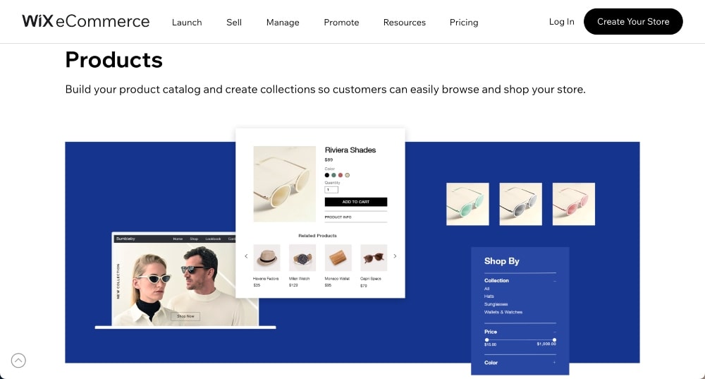 Wix product pages