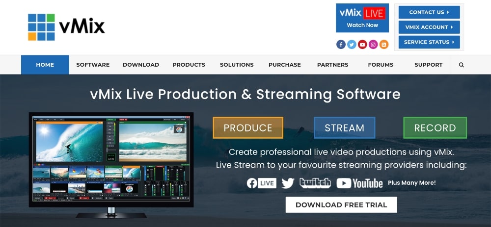 vMix website