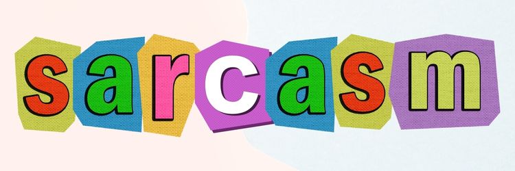 sarcasm word banner