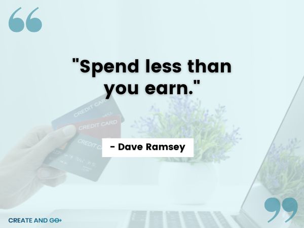 Dave Ramsey spend less quote