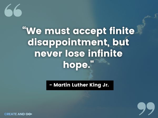 Martin Luther King Jr. inspirational quote